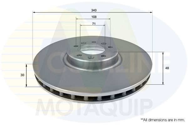Tarcza hamulcowa COMLINE ADC2718V