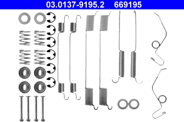 Set accesorii, sabot de frana ATE 03.0137-9195.2
