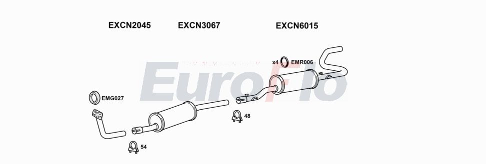 Układ wydechowy EUROFLO CNC25187001B
