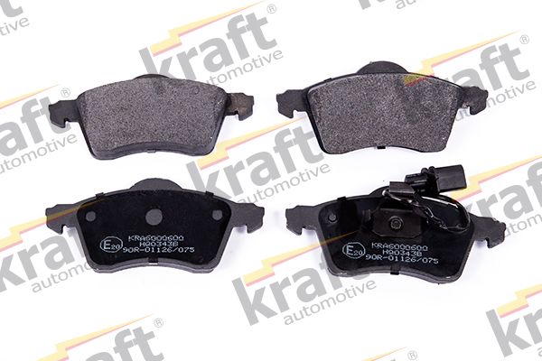 Sada brzdových destiček, kotoučová brzda KRAFT AUTOMOTIVE 6000600