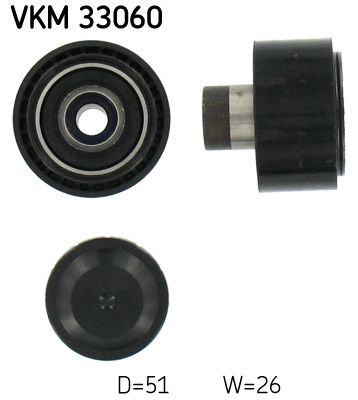 Vratná/vodiaca kladka rebrovaného klinového remeňa SKF VKM 33060