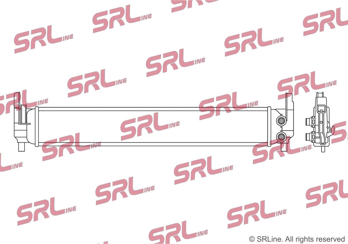 E-shop Nízkoteplotný chladič, chladič turbodúchadla SR-LINE 69C108-3