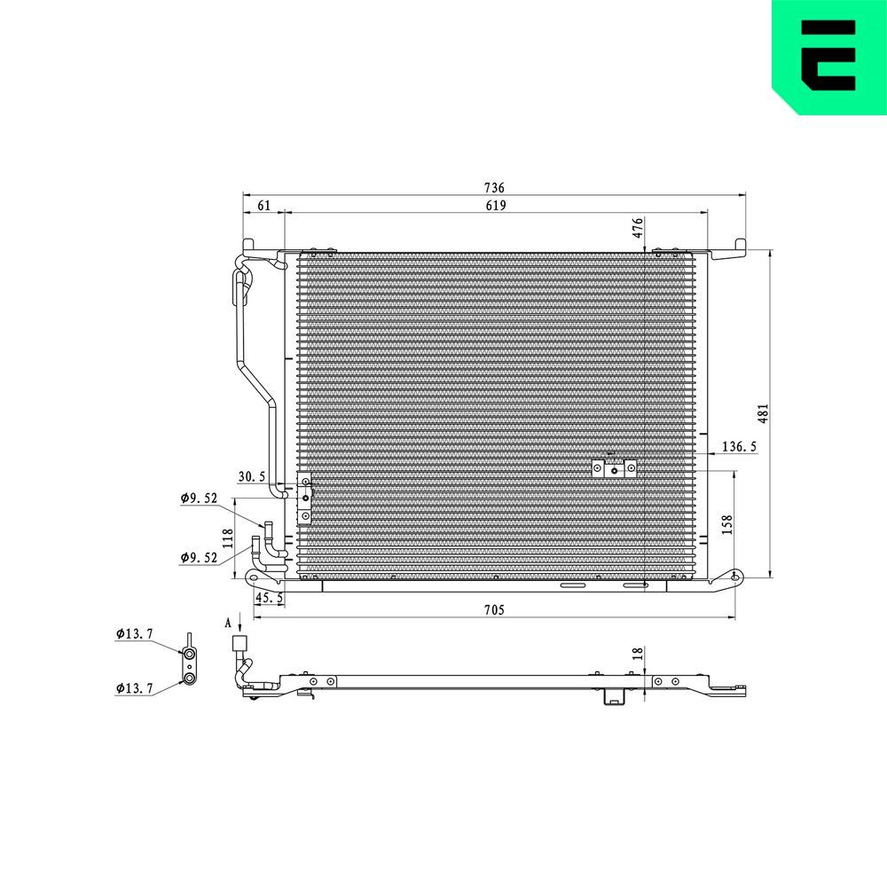 Condensator, climatizare ERA 667421