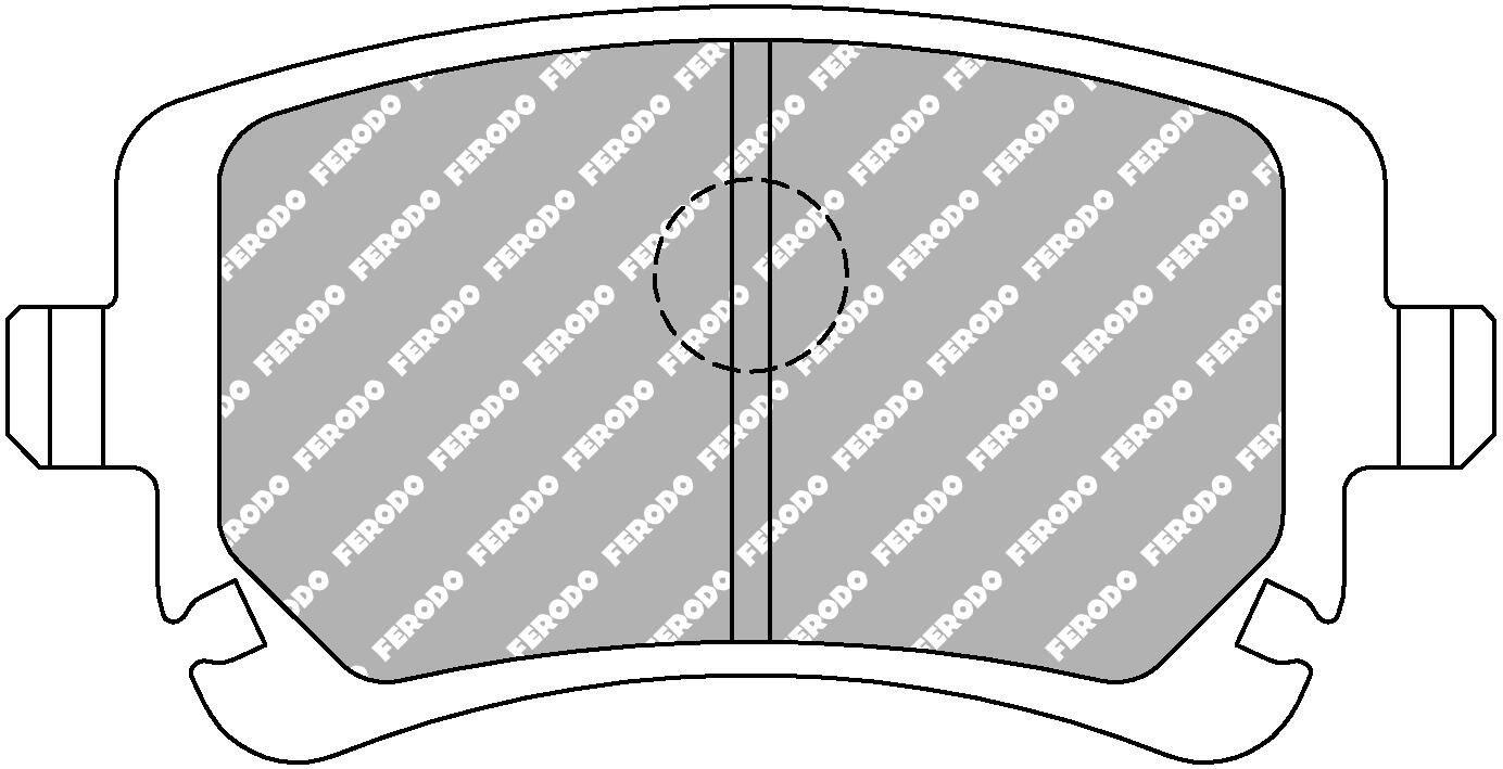 set placute frana,frana disc FERODO FCP1655H