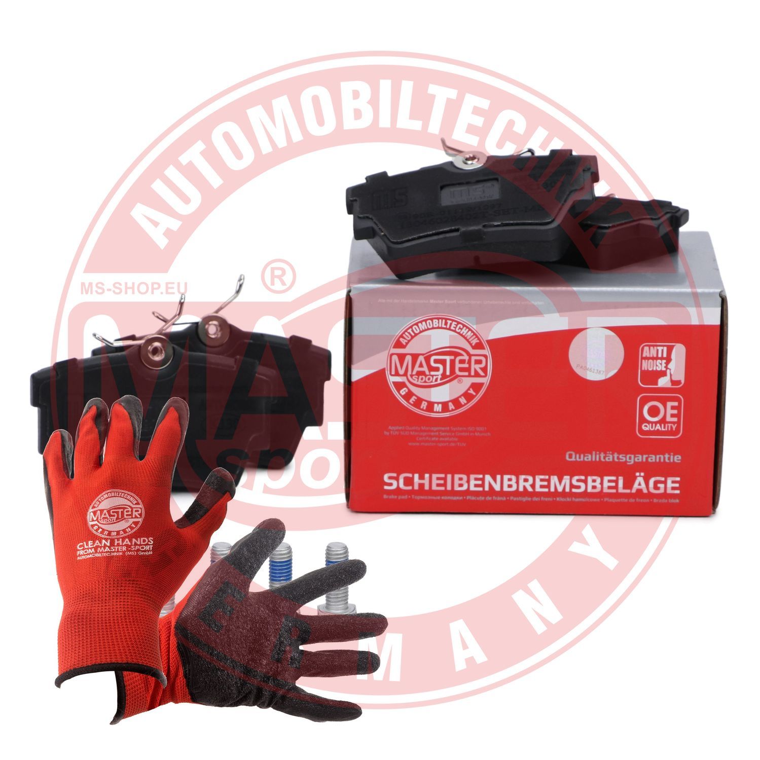 Zestaw klocków hamulcowych, hamulce tarczowe MASTER-SPORT GERMANY 13046028402T-SET-MSP