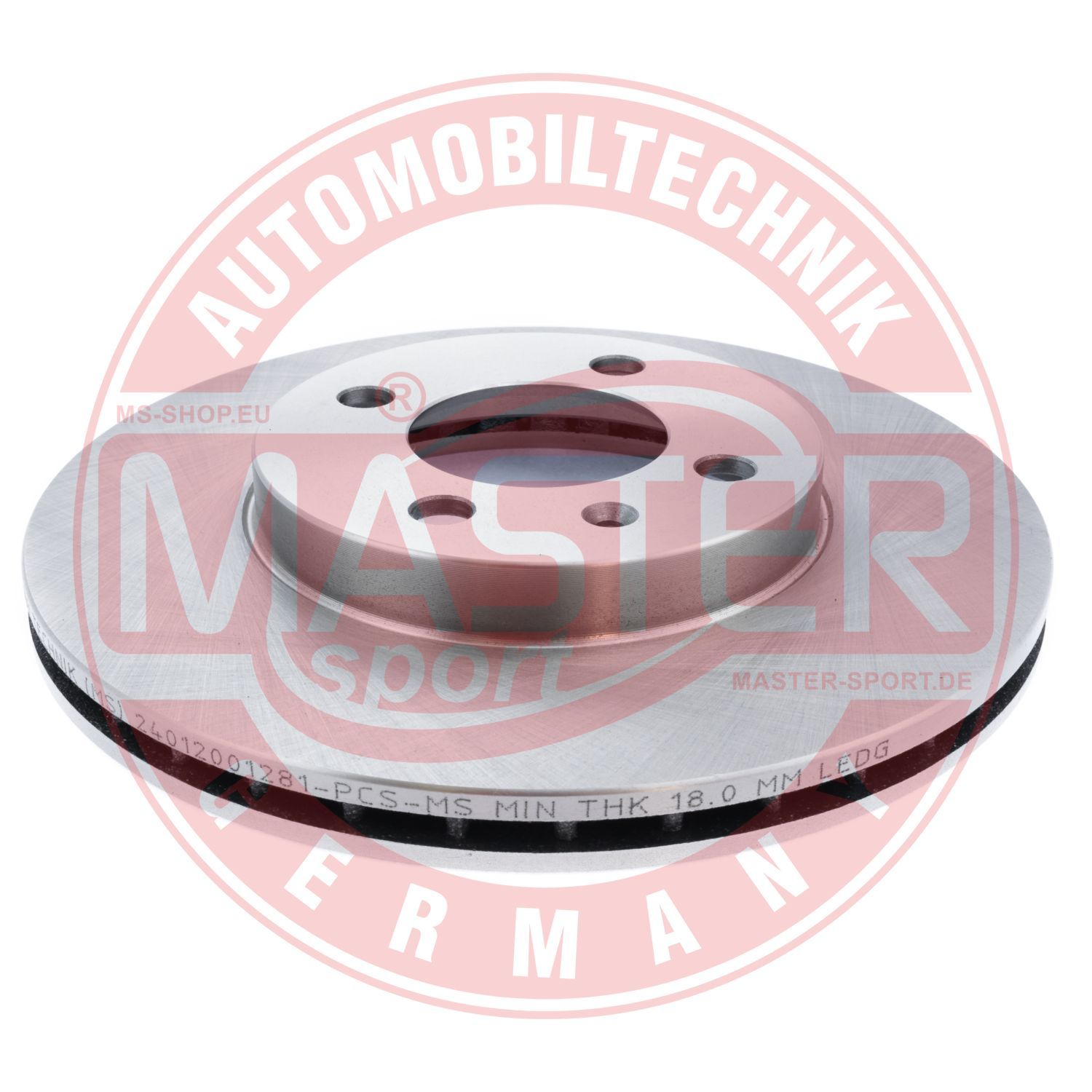 Tarcza hamulcowa MASTER-SPORT GERMANY 24012001281-PCS-MS