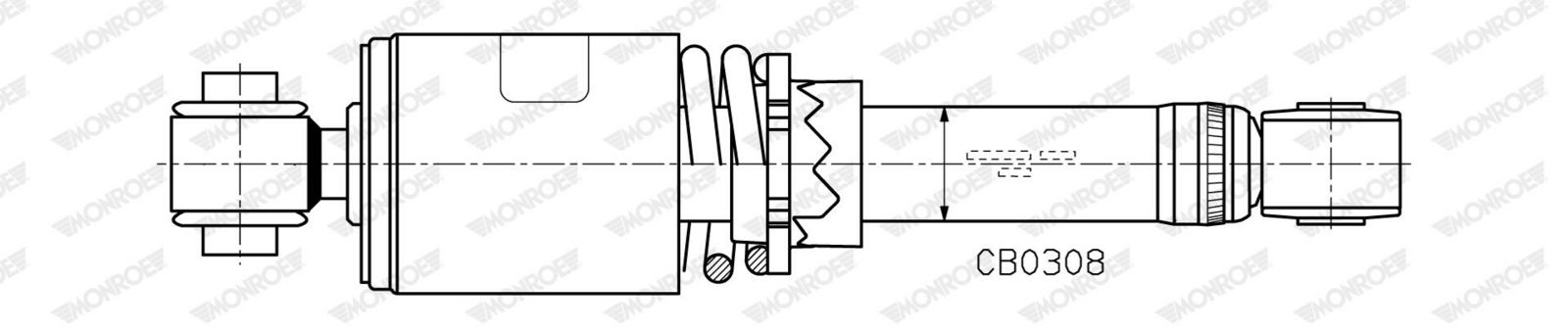 Amortizor, suspensie cabina MONROE CB0308