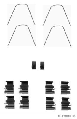 Set accesorii, placute frana HERTH+BUSS JAKOPARTS J3668006