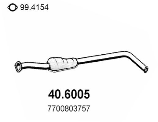 Tłumik środkowy ASSO 40.6005