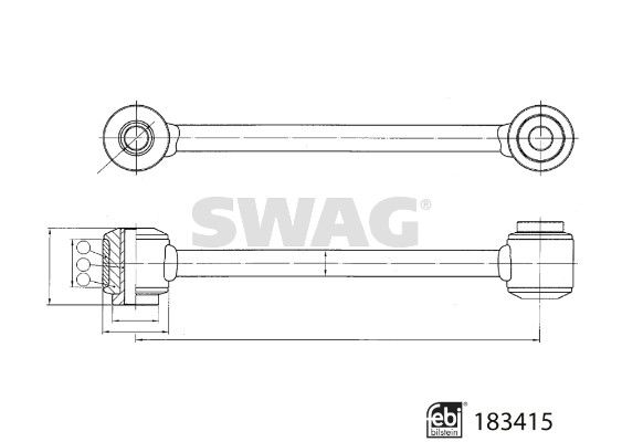 Drążek / wspornik, stabilizator SWAG 33 10 8954