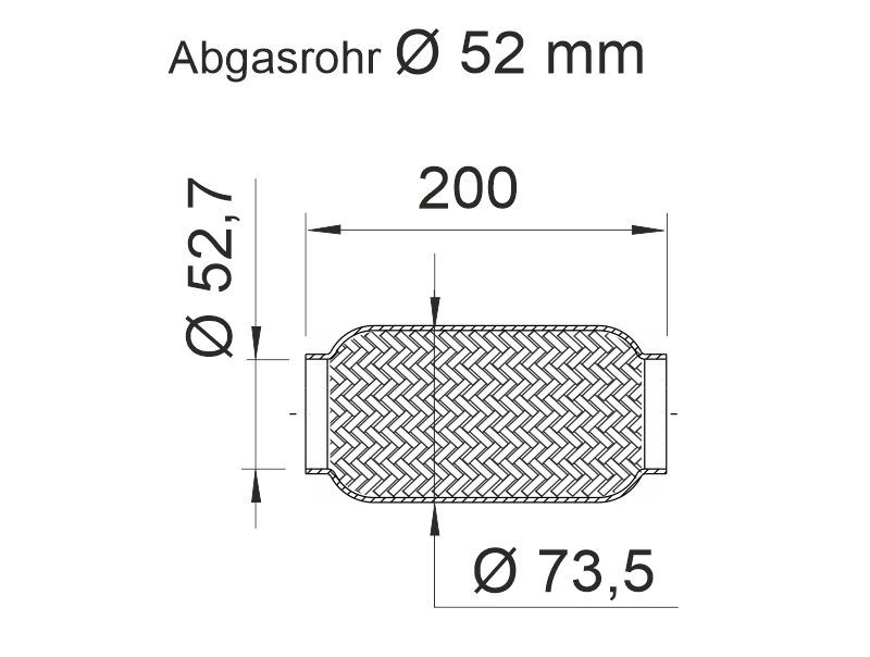 Levně Flexibilní trubka, výfukový systém ERNST 460040