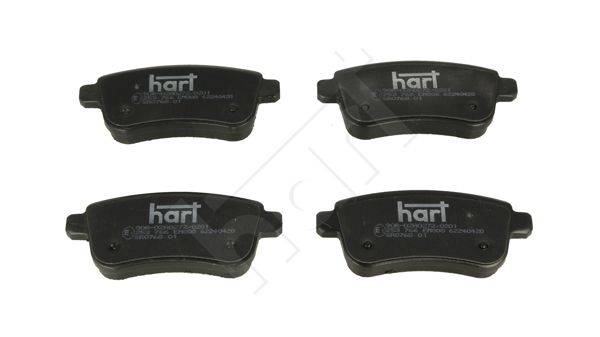 Zestaw klocków hamulcowych, hamulce tarczowe HART 253 766
