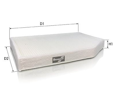 Filtr, wentylacja przestrzeni pasażerskiej TECNECO FILTERS CK1267