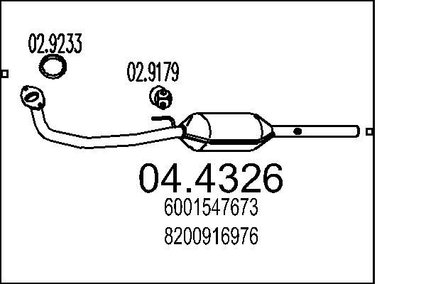 Katalizator MTS 04.4326