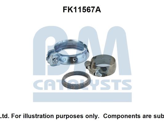 zestaw montażowy, filtr sadzy / filtr cząstek stałych BM CATALYSTS FK11567