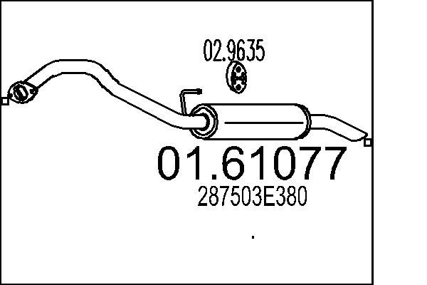 Tłumik końcowy MTS 01.61077