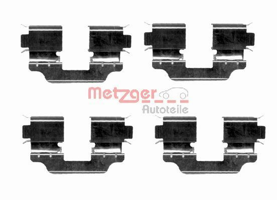 Set accesorii, placute frana METZGER 109-1653