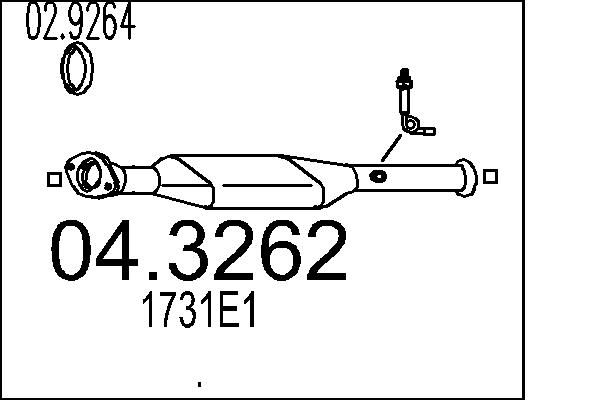 Katalizator MTS 04.3262