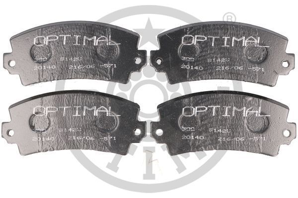 Zestaw klocków hamulcowych, hamulce tarczowe OPTIMAL BP-91422