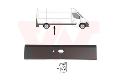 E-shop Ozdobná/ochranná lišta, bočná stena VAN WEZEL 4399404
