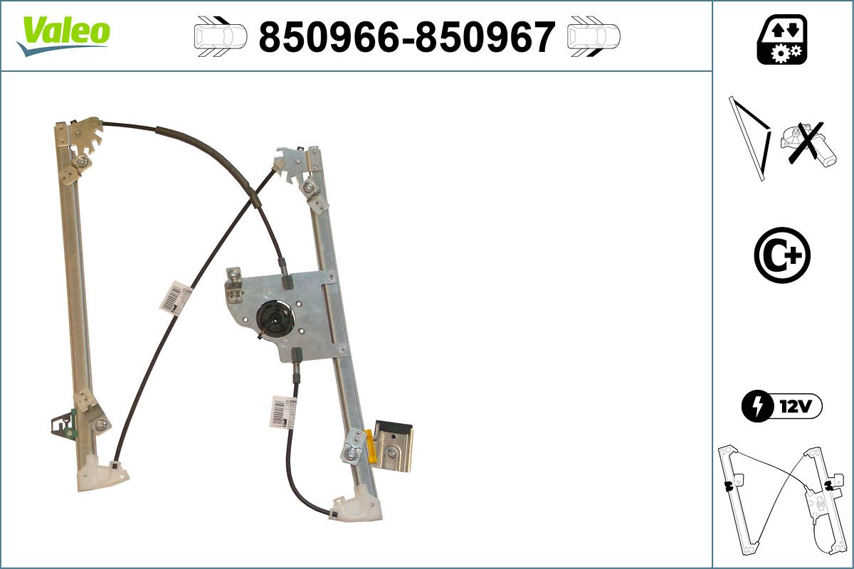 Mecanism actionare geam VALEO 850966