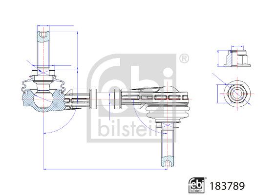 Brat/bieleta suspensie, stabilizator FEBI BILSTEIN 183789