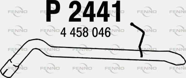 Rura wydechowa FENNO 4458046