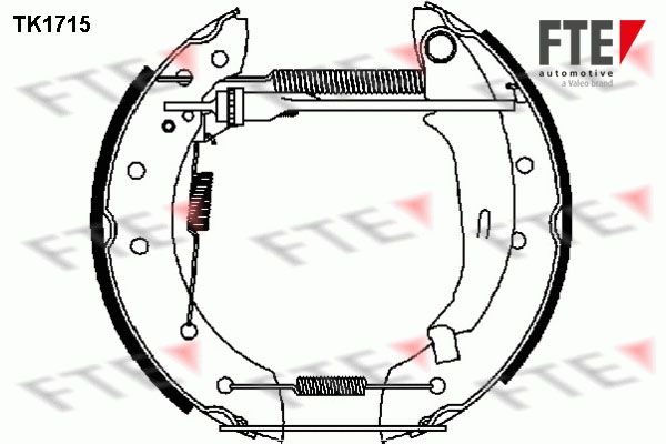 Zestaw szczęk hamulcowych FTE 9110005