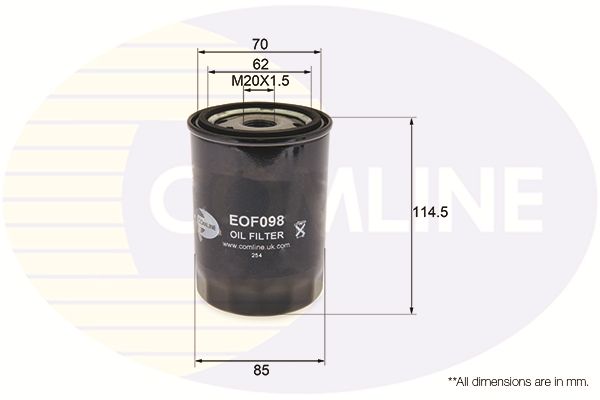 Filtr oleju COMLINE EOF098