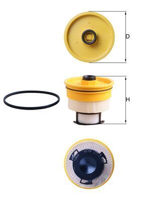 filtru combustibil MAHLE KX 716D