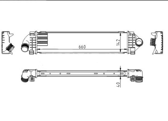 Chladič turba HART 612 554