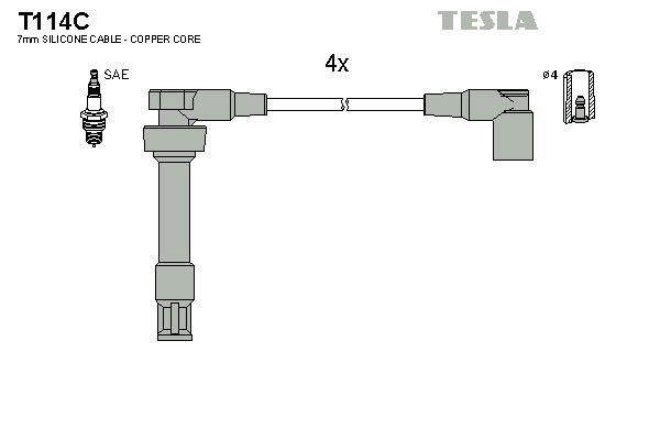 Set cablaj aprindere TESLA T114C