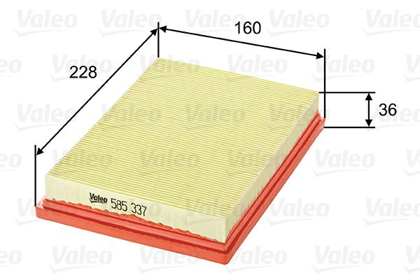 Vzduchový filter VALEO 585337