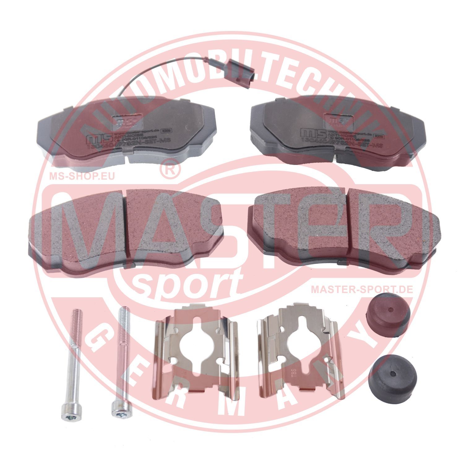 Zestaw klocków hamulcowych, hamulce tarczowe MASTER-SPORT GERMANY 13046049782N-SET-MS