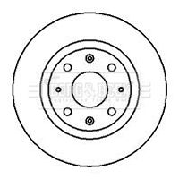 Tarcza hamulcowa BORG & BECK BBD4151