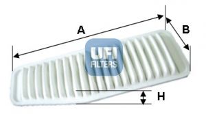 Vzduchový filtr UFI 30.338.00