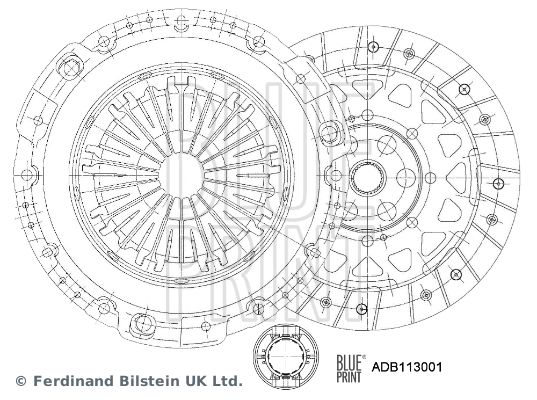 Zestaw sprzęgieł BLUE PRINT ADB113001