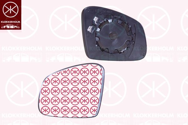 Szkło lusterka, lusterko zewnętrzne KLOKKERHOLM 60041064