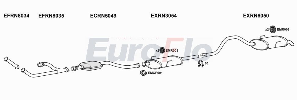 Układ wydechowy EUROFLO RNESP306001