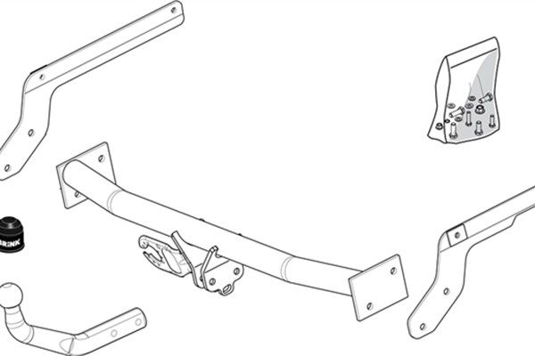 Zestaw zaczepu przyczepy BRINK 380400