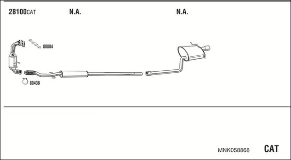 Układ wydechowy WALKER MNK058868