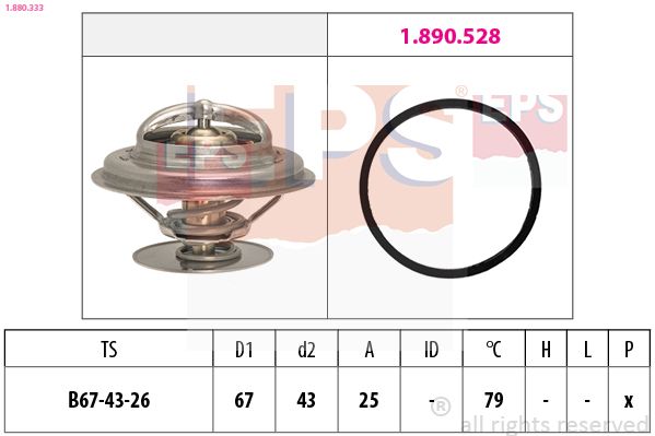 Levně Termostat, chladivo EPS 1.880.333