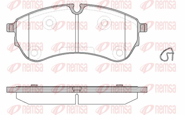 Zestaw klocków hamulcowych, hamulce tarczowe KAWE 1830 00