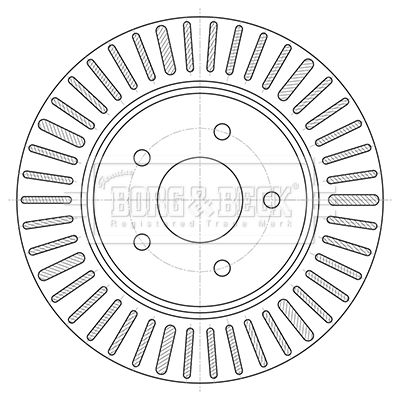 Tarcza hamulcowa BORG & BECK BBD5424