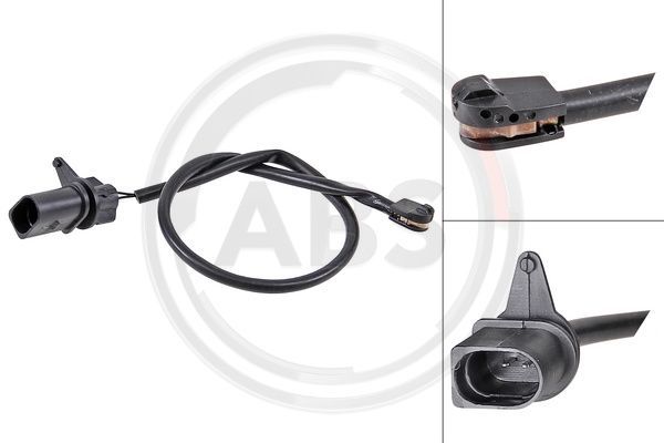 Styk ostrzegawczy, zużycie okładzin hamulcowych A.B.S. 39921