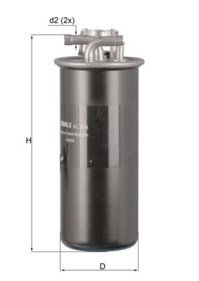 Palivový filtr MAHLE KL 454