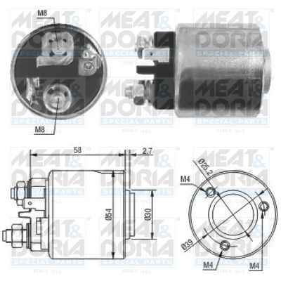 Włącznik elektromagnetyczny, rozrusznik MEAT & DORIA 46083