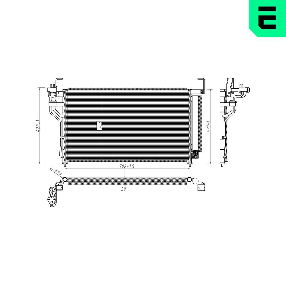 Condensator, climatizare ERA 667419