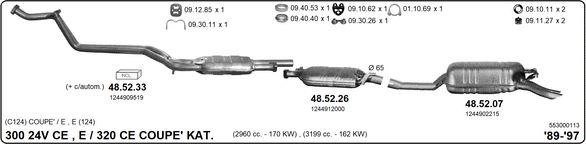 Układ wydechowy IMASAF 553000113