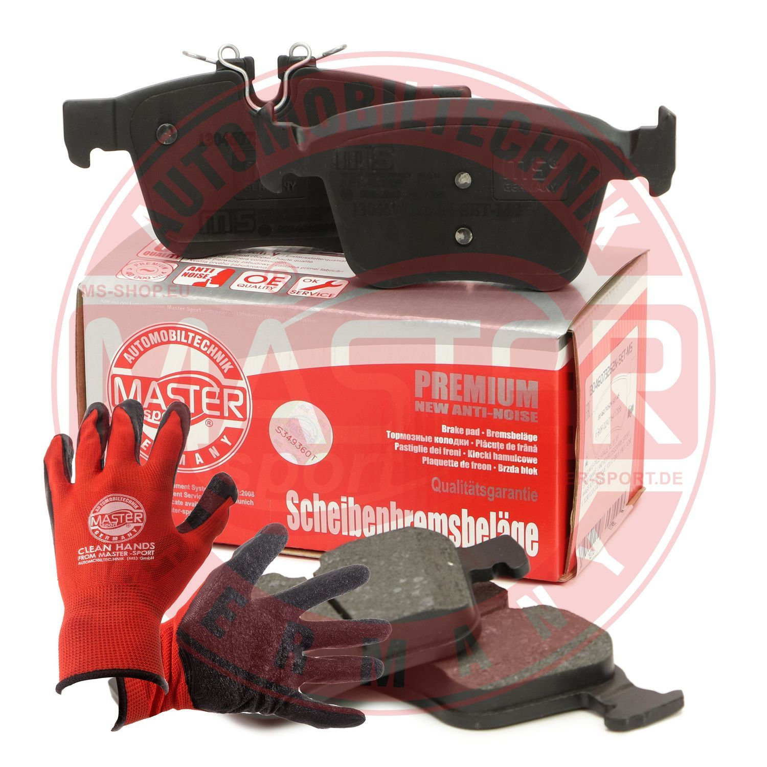 Zestaw klocków hamulcowych, hamulce tarczowe MASTER-SPORT GERMANY 13046073262N-SET-MSP